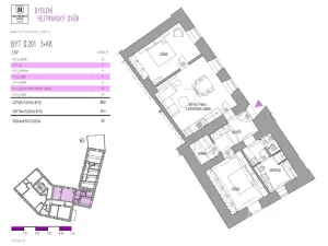 Prodej bytu 3+kk, Písek, Kocínova, 83 m2