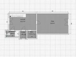 Pronájem bytu 2+kk, Ústí nad Labem, Moskevská, 46 m2