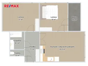 Pronájem bytu 3+kk, Praha - Hlubočepy, Devonská, 65 m2