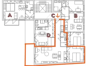 Prodej bytu 2+kk, Praha - Košíře, Holečkova, 60 m2