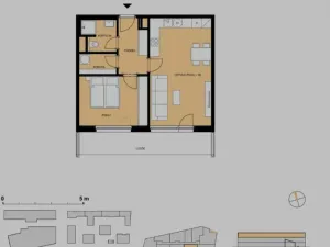 Pronájem bytu 2+kk, Pardubice, Nová Tesla, 62 m2