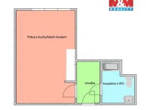 Prodej bytu 1+kk, Ostrava - Moravská Ostrava, Ahepjukova, 25 m2