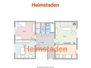 Pronájem bytu 3+1, Havířov - Město, Vardasova, 77 m2