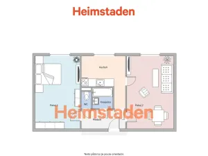 Pronájem bytu 2+1, Havířov - Město, Slezská, 49 m2
