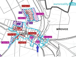 Prodej pozemku pro bydlení, Ves Touškov - Mířovice, 1201 m2