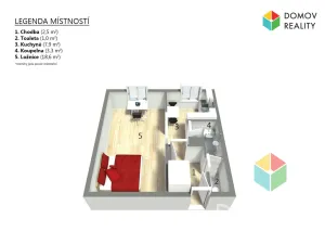 Prodej bytu 1+1, Praha, Vrázova, 33 m2