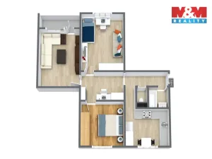 Prodej bytu 3+1, Loket, Mírová, 72 m2