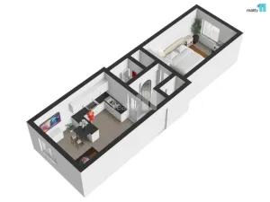 Pronájem bytu 2+kk, Praha - Smíchov, Radlická, 52 m2