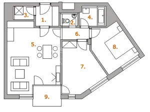 Pronájem bytu 3+kk, Praha - Vršovice, U Roháčových kasáren, 71 m2