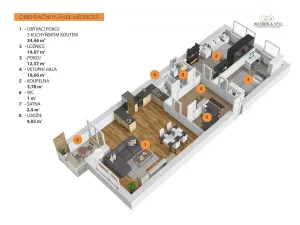 Pronájem bytu 3+kk, Praha, Kytlická, 80 m2