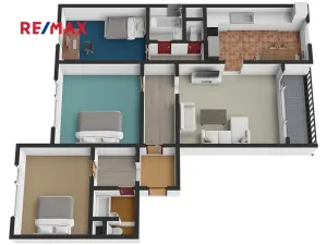 Prodej bytu 4+1, Česká Lípa, Brněnská, 98 m2