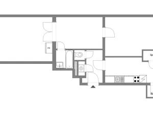 Prodej bytu 3+kk, Praha - Braník, Na Mlejnku, 68 m2