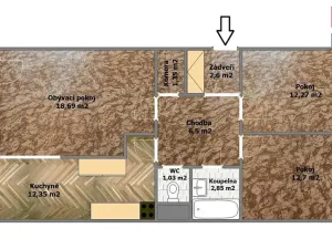 Prodej bytu 3+1, Praha - Černý Most, Vašátkova, 70 m2