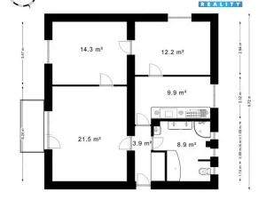 Prodej bytu 3+1, Milovice, Dukelská, 70 m2