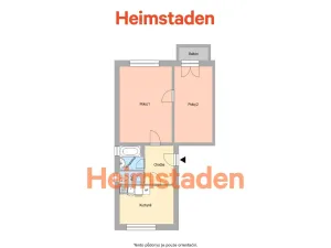 Pronájem bytu 2+1, Ostrava - Slezská Ostrava, Bernerova, 51 m2