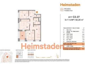 Pronájem bytu 3+1, Praha - Holešovice, U Pergamenky, 61 m2