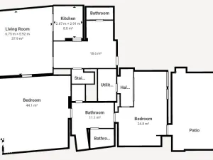 Pronájem kanceláře, Holešov, nám. Dr. E. Beneše, 164 m2