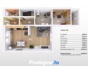 Prodej rodinného domu, Hevlín, 113 m2