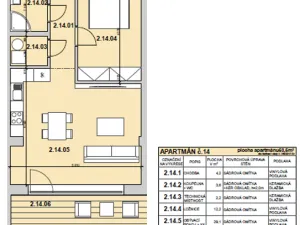 Pronájem bytu 2+kk, Soběšovice, 53 m2