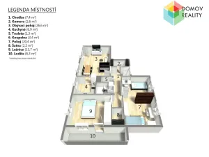 Prodej bytu 4+1, Beroun - Beroun-Město, Bezručova, 85 m2