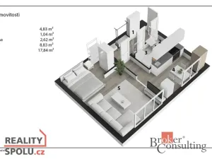 Prodej bytu 1+1, Praha - Veleslavín, Šumberova, 35 m2