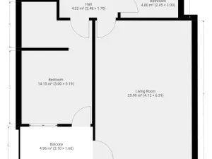 Pronájem bytu 2+kk, Praha, Jankovcova, 55 m2