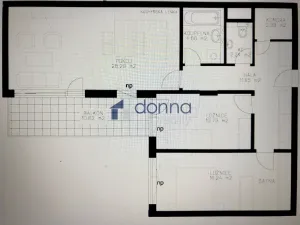 Pronájem bytu 3+kk, Praha, Pod Harfou, 76 m2