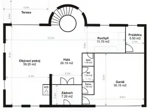 Pronájem vily, Praha - Nebušice, Nebušická, 255 m2
