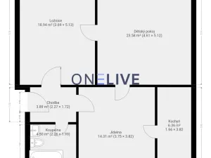 Prodej bytu 3+1, Nýřany, Horova, 71 m2