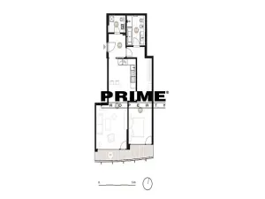 Pronájem bytu 2+kk, Praha - Smíchov, Holečkova, 74 m2