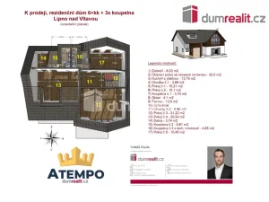 Prodej rodinného domu, Lipno nad Vltavou, 167 m2