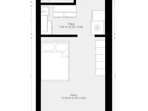 Pronájem bytu 1+1, Hovorčovice, U Špýcharu, 24 m2