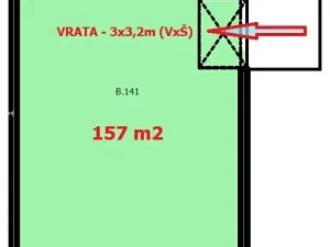 Pronájem skladu, Louny, Postoloprtská, 202 m2