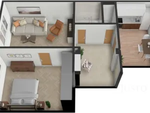 Prodej bytu 2+1, Písek - Budějovické Předměstí, Šafaříkova, 52 m2