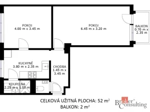 Prodej bytu 2+1, Zbýšov, Sportovní, 61 m2