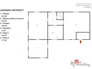 Prodej rodinného domu, Jilem, 91 m2