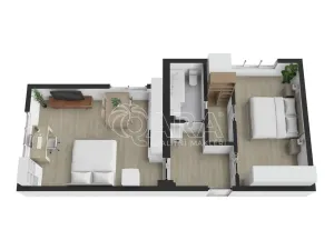 Prodej bytu 2+kk, Praha - Žižkov, Biskupcova, 47 m2