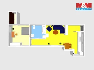 Prodej bytu 2+kk, Červené Pečky, Dobešovice, 66 m2