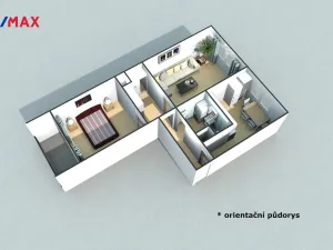 Pronájem bytu 2+1, Olomouc - Nová Ulice, Vojanova, 57 m2