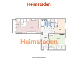 Pronájem bytu 2+1, Havířov - Město, Nedbalova, 55 m2