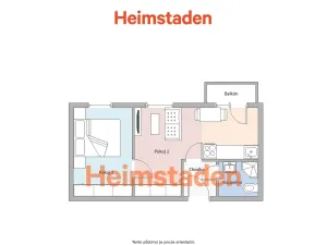 Pronájem bytu 2+kk, Havířov - Šumbark, Klimšova, 38 m2