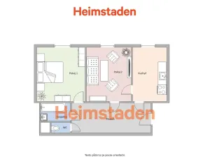 Pronájem bytu 2+1, Ostrava - Poruba, Havanská, 54 m2