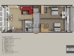 Prodej bytu 3+kk, Praha - Vršovice, Tádžická, 80 m2