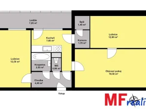 Prodej bytu 3+1, Náchod - Staré Město nad Metují, Pražská, 71 m2