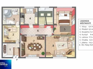 Pronájem rodinného domu, Králův Dvůr - Křižatky, 179 m2