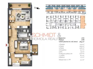 Pronájem bytu 3+kk, Hustopeče, Alejní, 79 m2