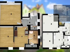 Prodej bytu 2+1, Praha - Strašnice, Vykáňská, 58 m2