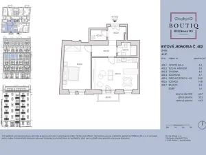 Prodej bytu 2+kk, Praha - Karlín, Křižíkova, 53 m2