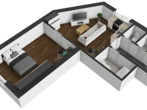 Pronájem bytu 2+kk, Trutnov - Střední Předměstí, Libušinka, 50 m2