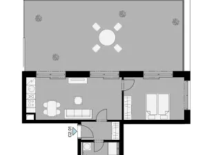 Pronájem bytu 2+kk, Hostivice, Cihlářská, 46 m2